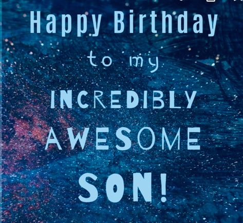 Birthday wishes to son